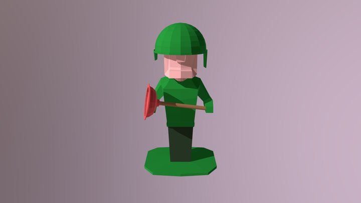 Tiny Monkey - Soldat 3D Model
