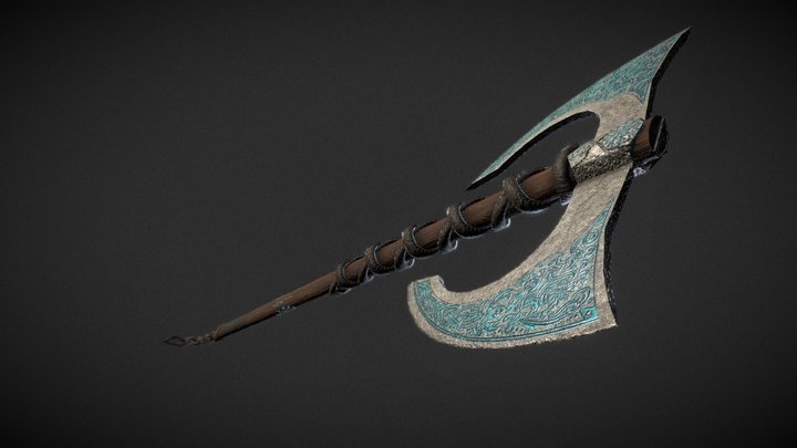 Battle axe 3D Model