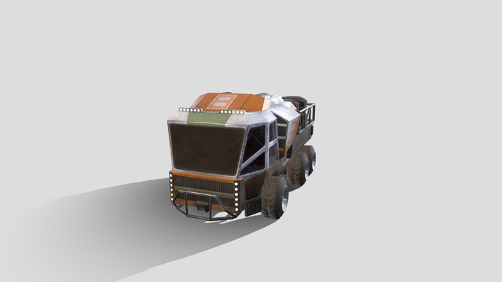 Scifi Truck - Polished 3D Model