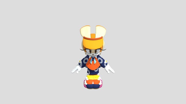 Cream The Rabbit 3D Model