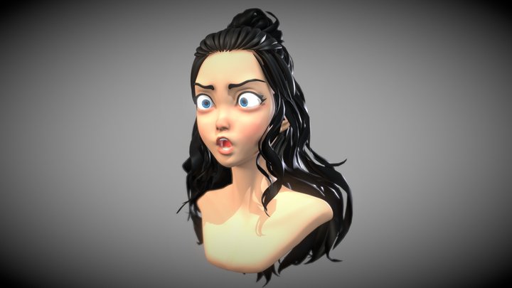 Sculpting Stylized Female Character 3D Model