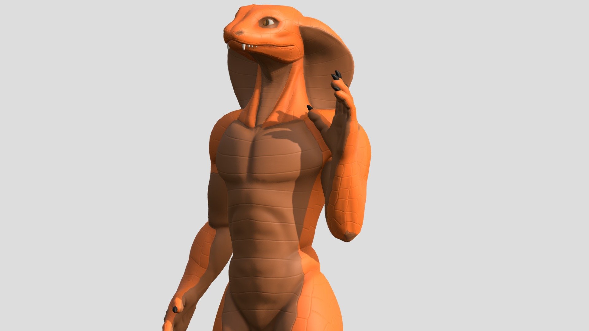 Snake Monster - 3D Model by Homorostudio