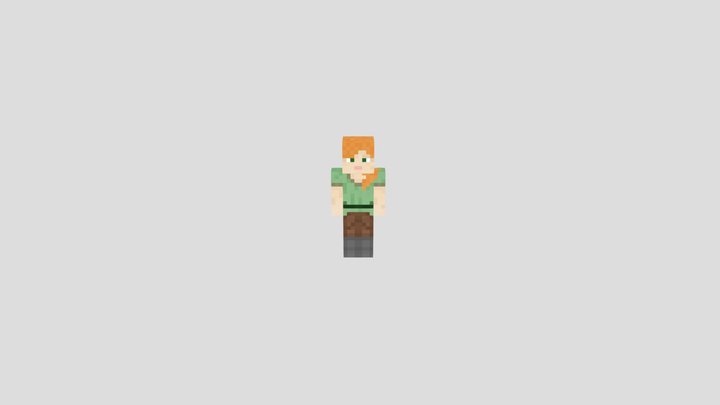 minecraft_alex_character_animated 3D Model