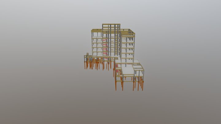 Projeto Estrutural Edificio Residencial 3D Model