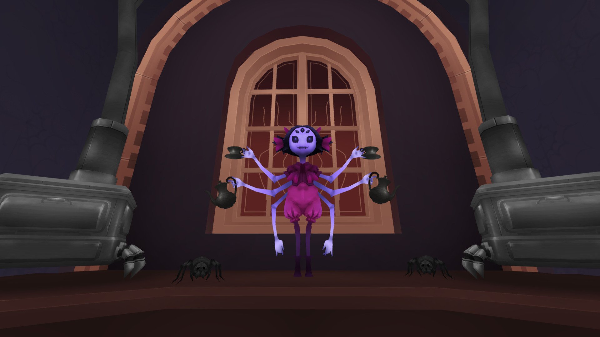 Muffet: Undertale Chill VRChat World - 3D model by MaxDeaconVR  (@MaxDeaconVR) [83d7363]