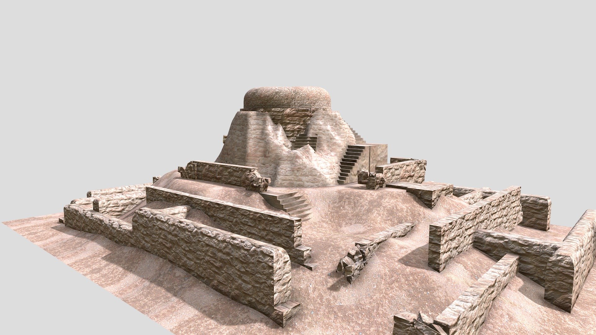 Citadel Mohenjo Daro - Buy Royalty Free 3D model by Shanvi (@Shanvi)  [83d7574]