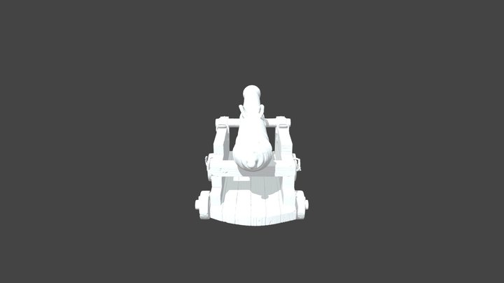 Cannon Sculpted 3D Model