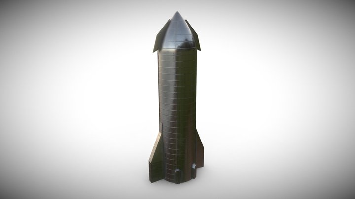 SpaceX Starship 3D Model