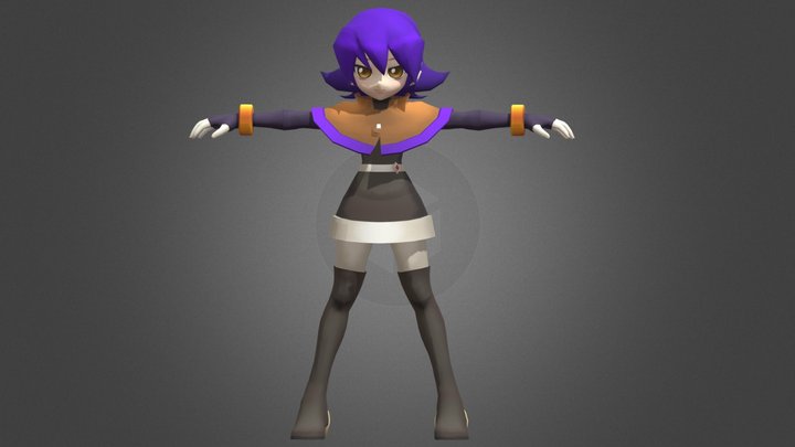Megaman X Dive Megaman ZXA Gisele Model B 3D Model