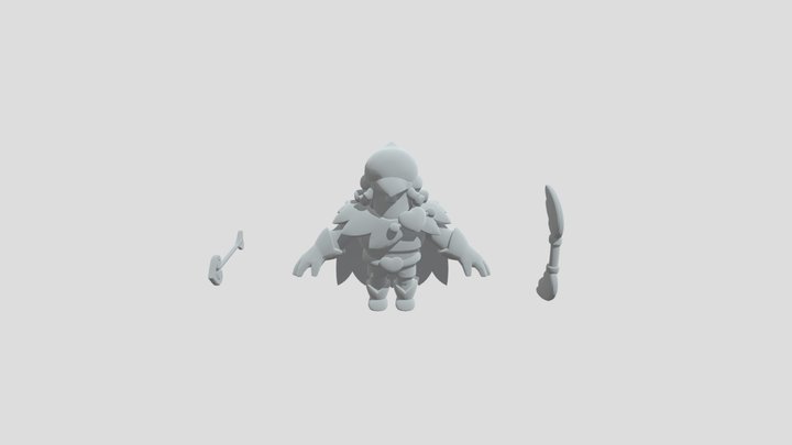 cupid bo brawl stars 3D Model