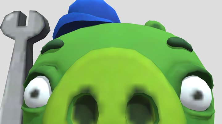 Mobile - Angry Birds Go - Mechanic Pig 3D Model