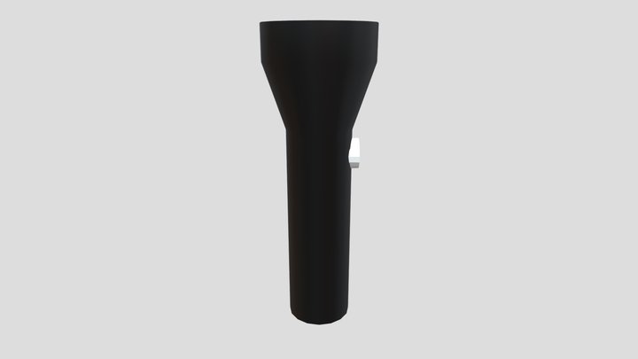 Low Poly Flash Light 3D Model