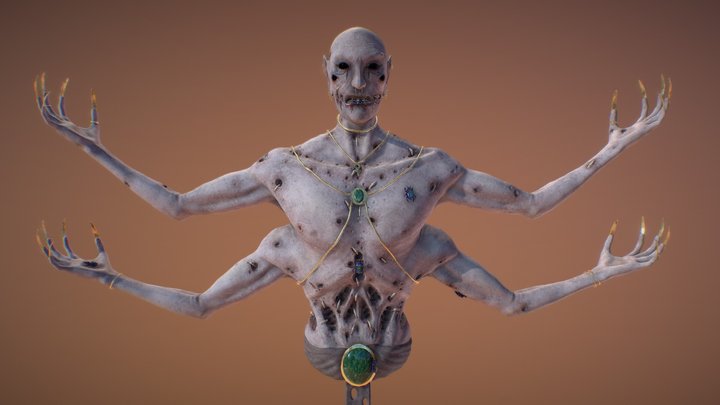 Aziz - The Forgotten Egyptian God 3D Model