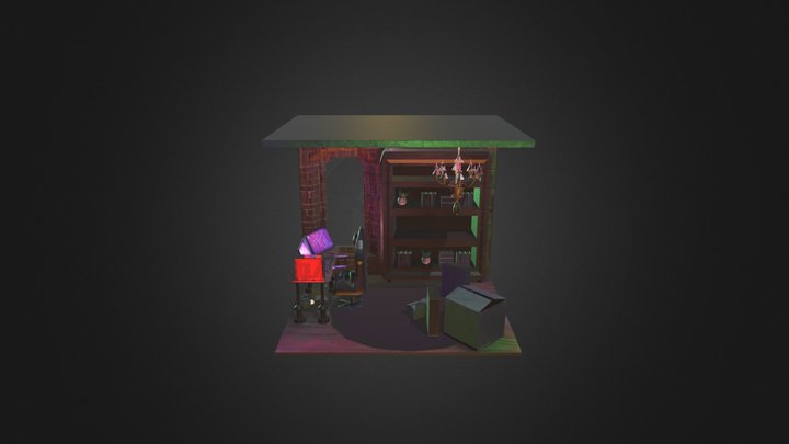 Student Witchy Gaming Room || Mumomation 3D Model