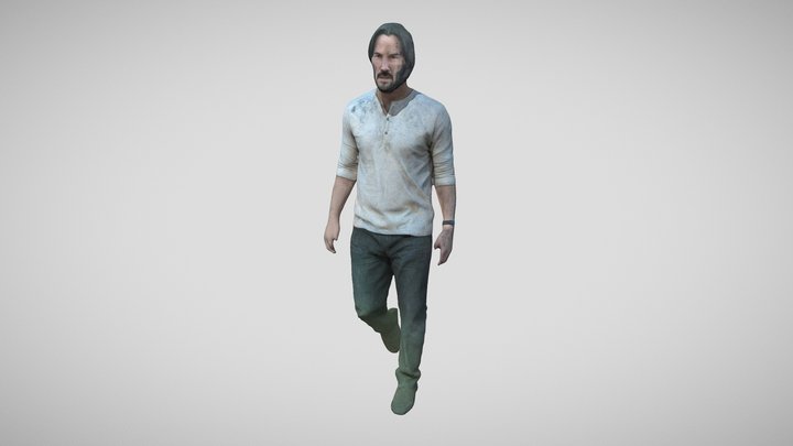 Keanu Reeves model using PIFuHD 3D Model