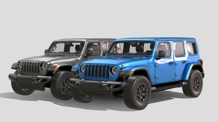 Jeep Wrangler Rubicon 392 2021 (Gladiator) 3D Model