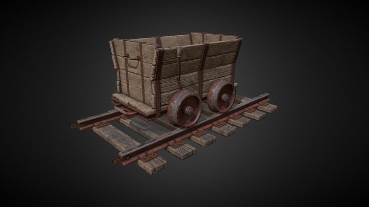 Trolley Wild West 3D Model