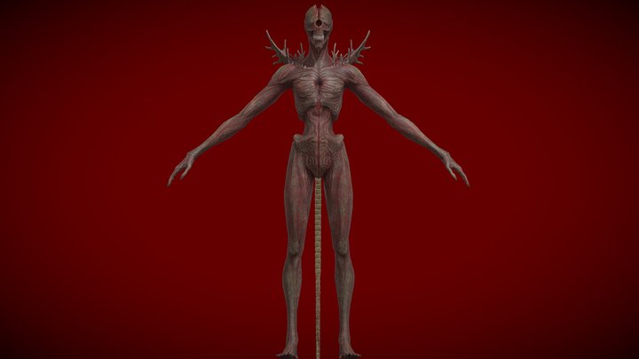 Shin Godzilla Spawn 5th Form Humanoid (texture) 3D Model