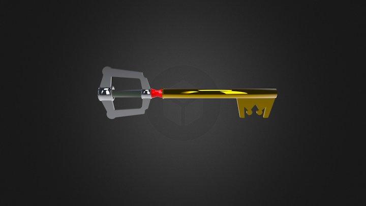 Kingdom Key D 3D Model