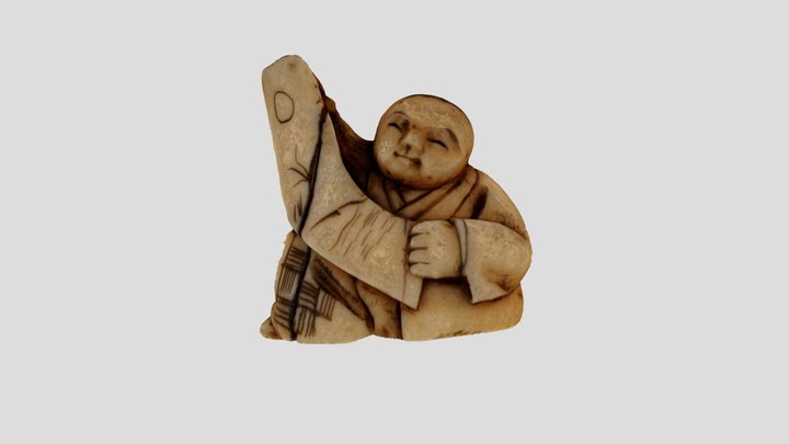 Ivory netsuke figure 3D Model