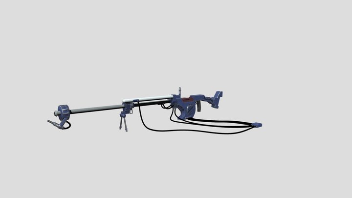 Evangelion Positron Rifle 3D Model