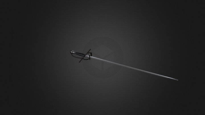 Sidesword with ricasso 3D Model