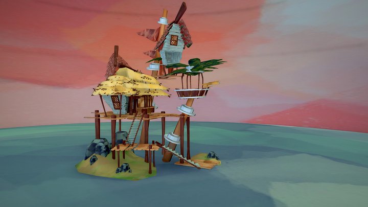 Pirate Island 3D Model