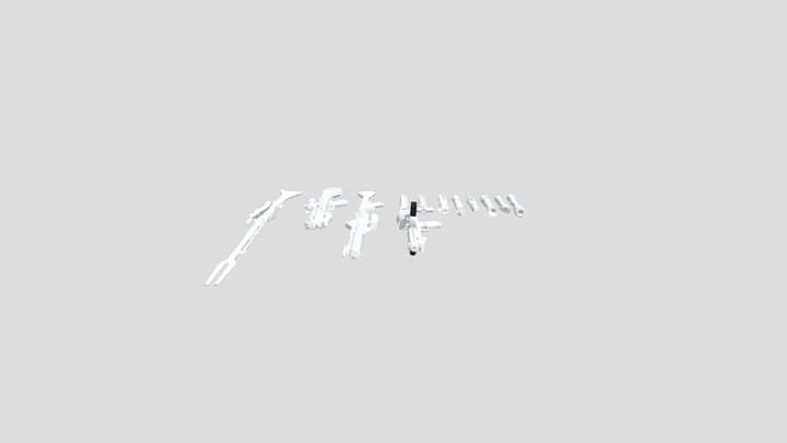 Star Wars Guns and swords 3D Model