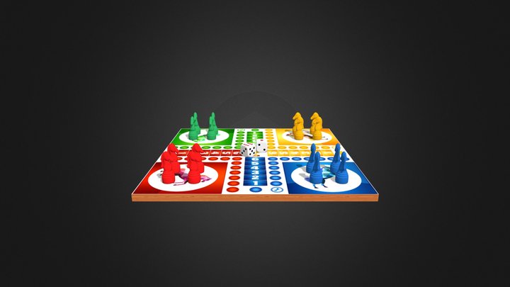 co ca ngua (Jeu des petits chevaux) 3D Model