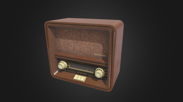 Vintage Radio auna 1901 [Student Work] 3D Model