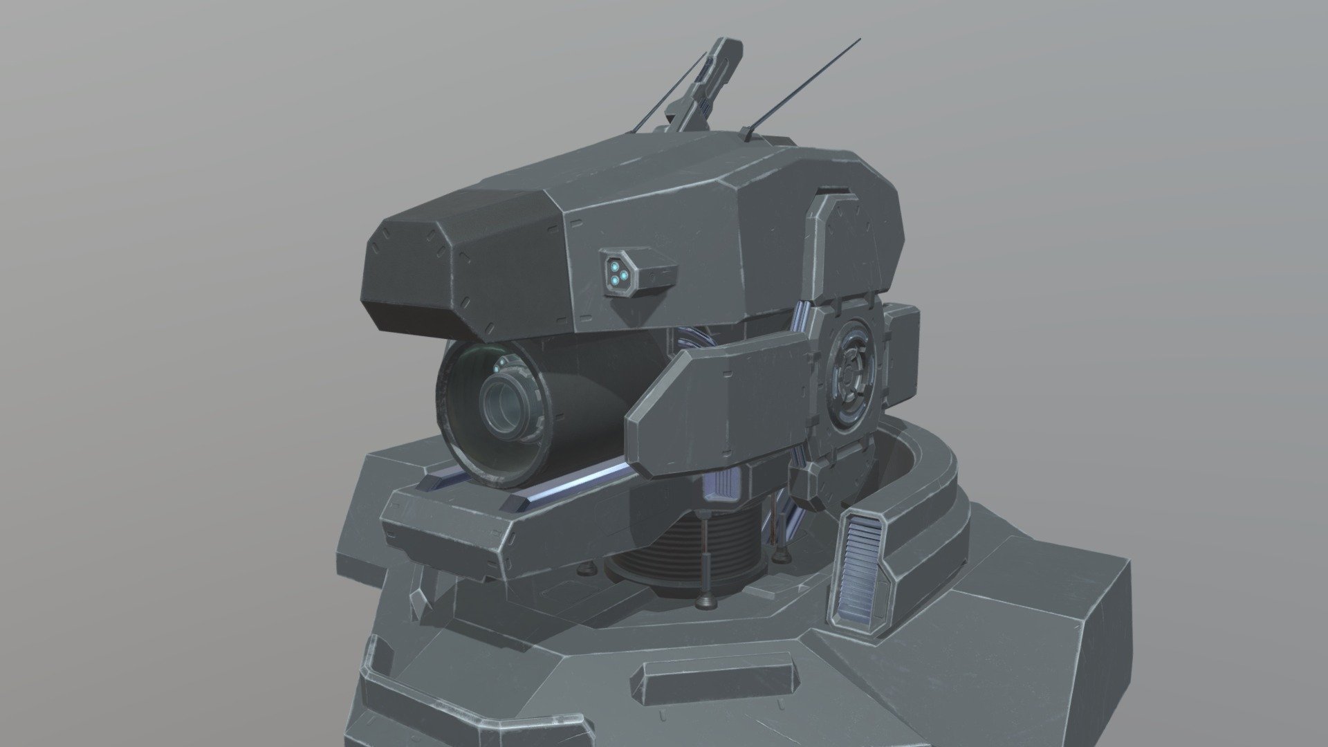 Mech head - 3D model by IFarsightI [83e6c65] - Sketchfab