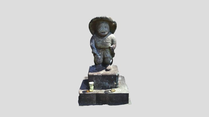 No.0002 扇尾の田の神 3D Model