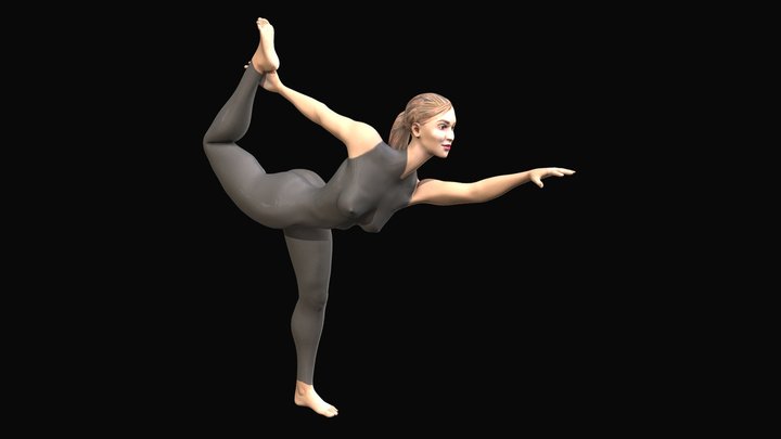 Woman in Yoga pose