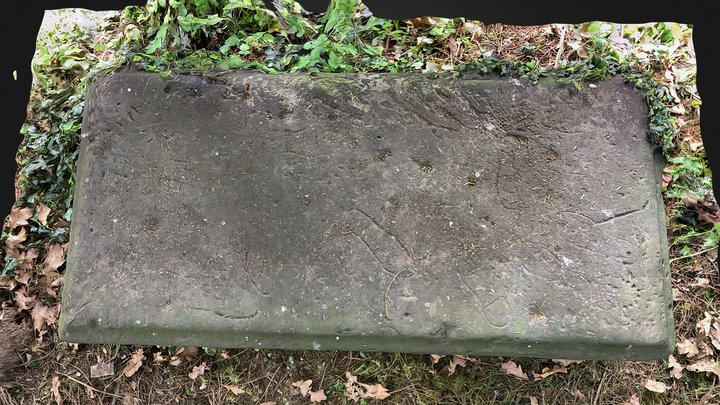 Repton Ledger Stone With Footprints – Free 3D Model STL