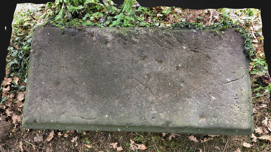 Repton Ledger Stone With Footprints