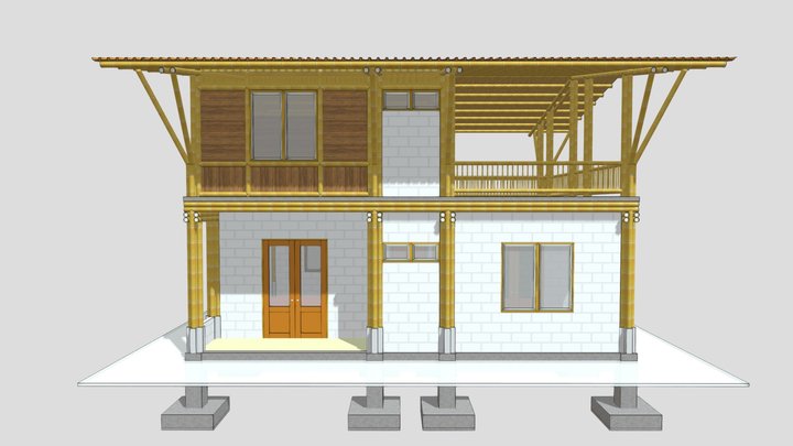 Casa de Bambú Piura 21062022 3D Model