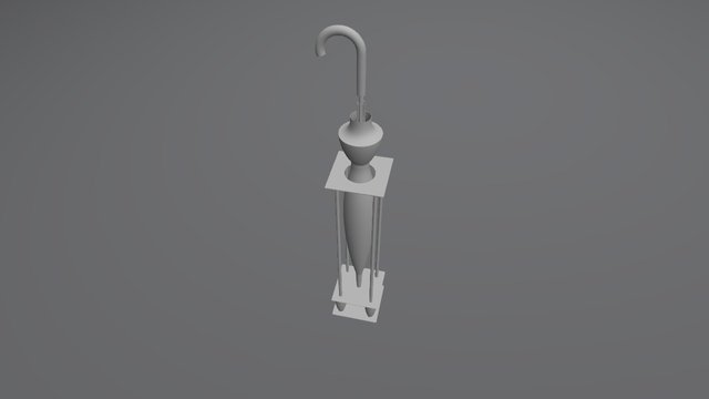 Luminary Stand (using four small spotlights) 3D Model