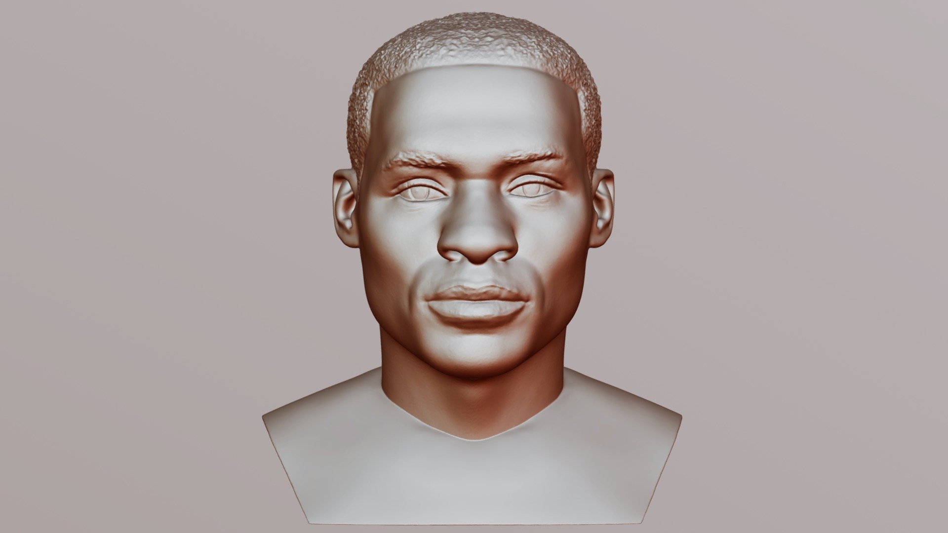 Russel Westbrook bust for 3D printing