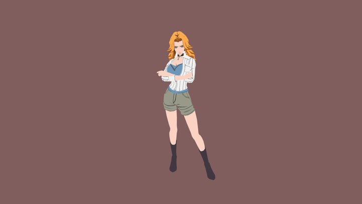 Rangiku Casual 3D Model