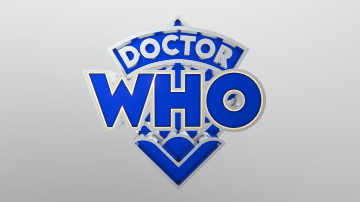 Doctor Who RTD2 Logo/Title Card V1 3D Model