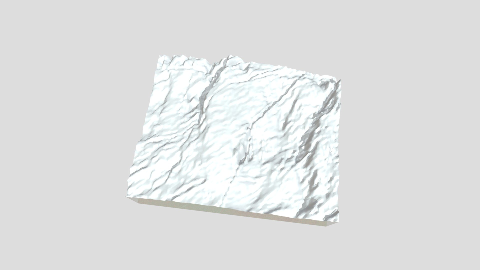 Modelo 3D Penedo dos Lobos (Manzaneda, Ourense)