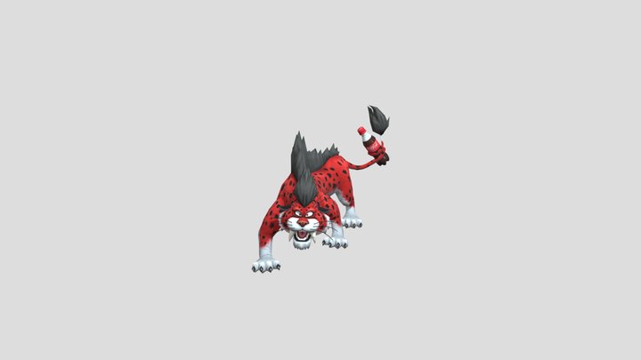 Red Panther 3D Model