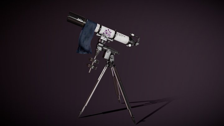 PBR Telescope Model 3D Model