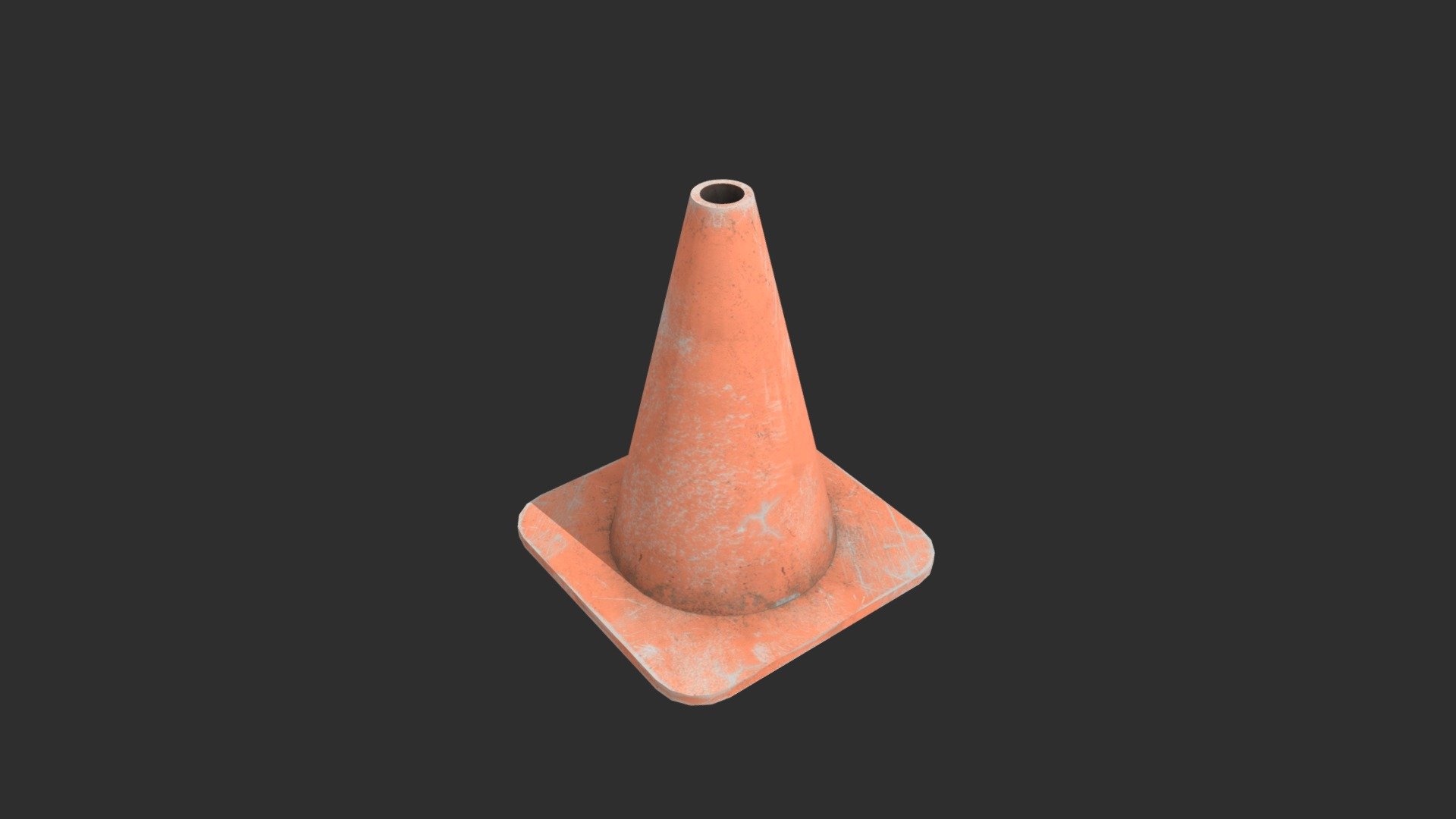 Road cone (low poly)