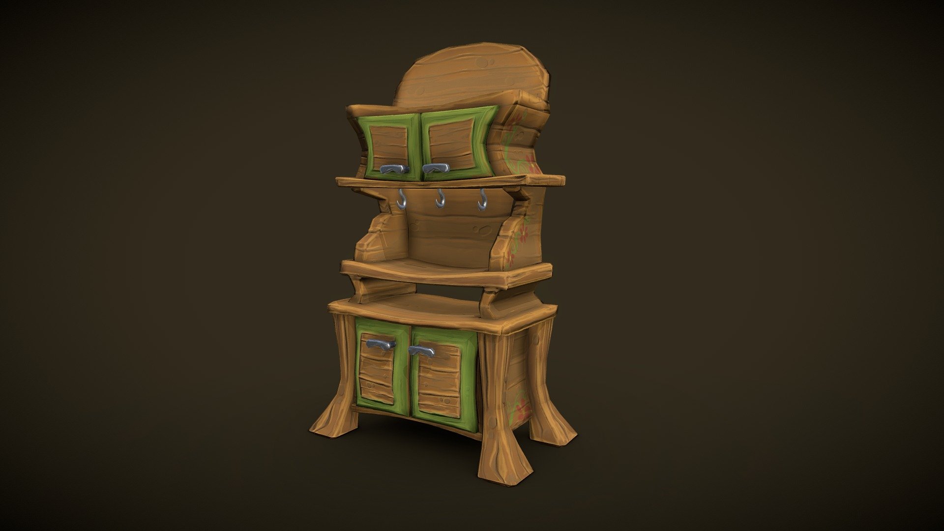 Stylized old cupboard
