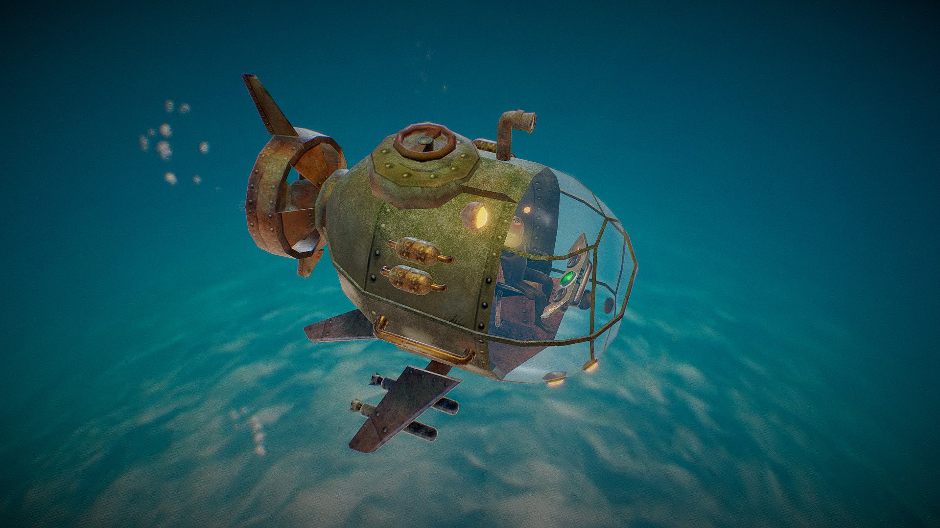 Submarine Steampunk Deep Sea VR