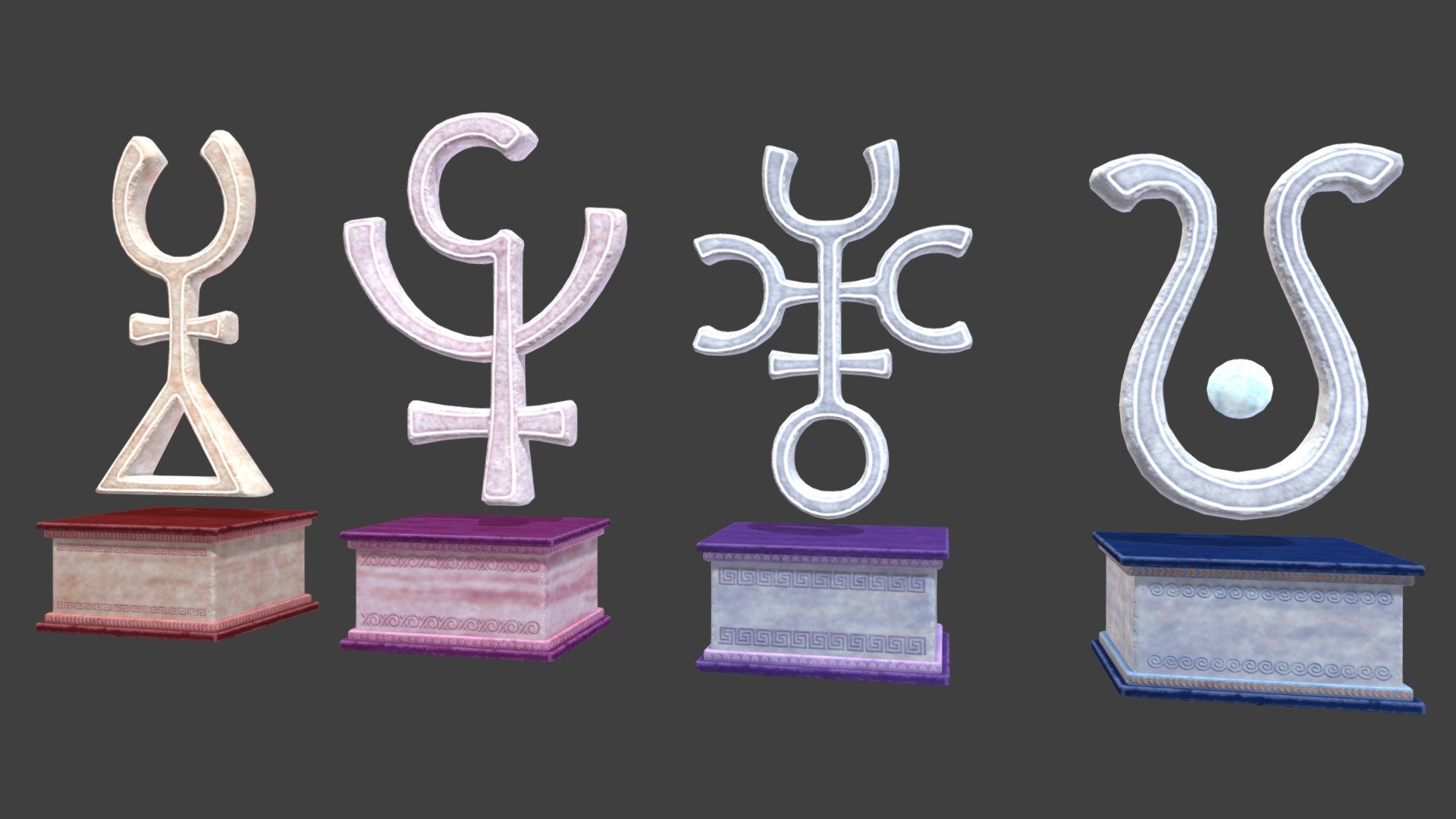 Statues Game Assets SAGA 3D model by fredeth [83f0f37] Sketchfab