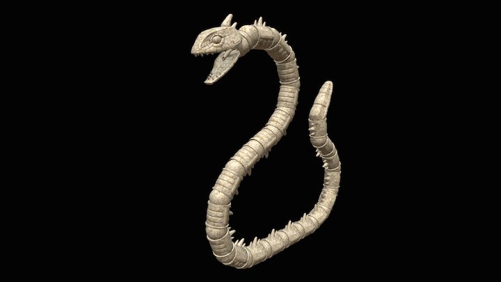 Greek Snake 3D Model