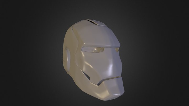 iron man helmet ( no material) 3D Model