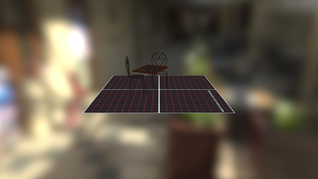 Chair and table